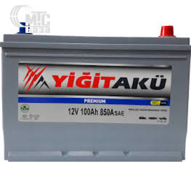 Аккумулятор YIGIT AKU 6СТ-100 Ah R 850A Premium Asia 115D31L  303x175x225 Турция